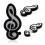 Stick Memorie Flash Drive USB model Cheia Muzicala Music Key