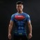 Tricouri Cool Fitness Elastic Polyester 3D Printed Models Super Hero Captain America IronMan Superman