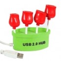 HUB USB 2.0 cu 4 porturi in forma de Trandafiri