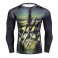 Tricou Mesaj Motivational Fitness Gym Cool Compression Elastic Polyester 3D Printed Black Panther Wolverine  Message