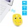 Mouse Optic Wireless Silentios model Emoticon Cute Emonji Face Happy Yellow Funny Gift