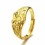 Inel in forma de inima placat cu aur 18K