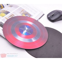 Mouse Pad model Captain America Shield - Gratis cu orice mouse cumparat ! Mouse Pad model Captain America Shield - Gratis cu orice mouse cumparat !